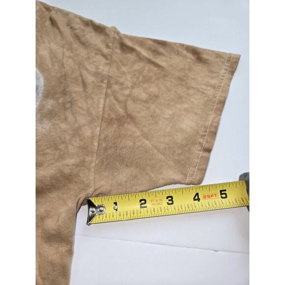 The Mountain Native American Bald Eagle Brown Tan Tie Dye T-shirt Size L 2009 - Picture 6 of 13